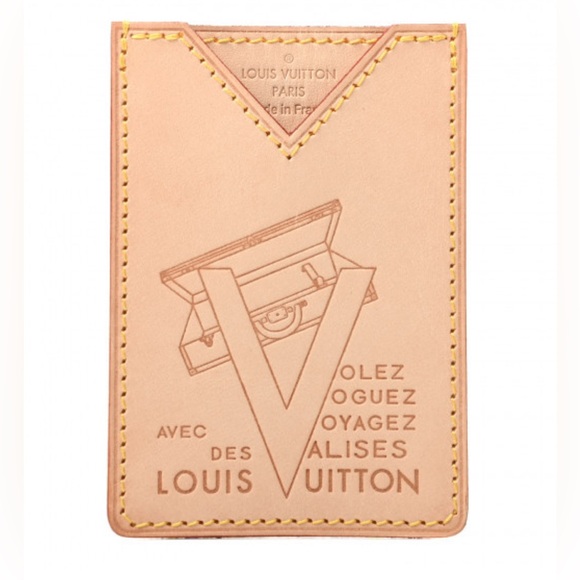 AUTHENTIC Louis Vuitton Vachetta Voyages Card Holder – Rare Limited Edition! - Picture 1 of 9
